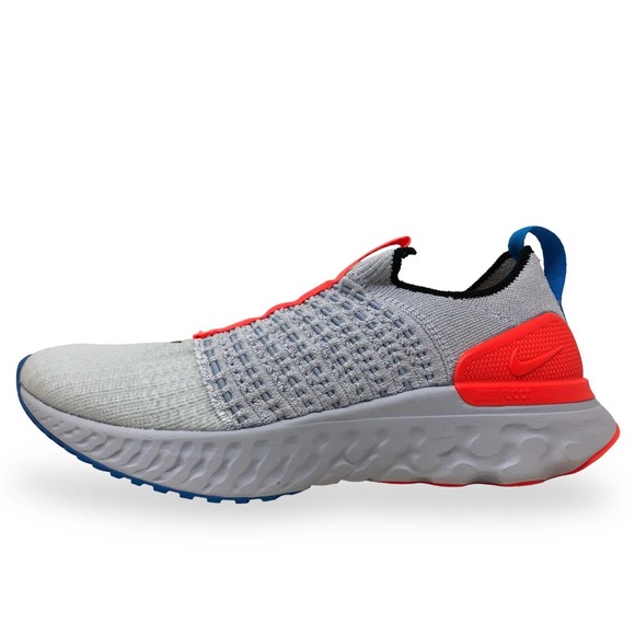Womens Nike React Phantom Run Flyknit 2 Running Shoe Size 7 Grey/Blue DV2179 001 - Picture 3 of 9